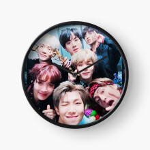 (BTS=3365) Wall Clock 12 Inch Funny Mantel & Tabletop Art Decor for Home Bedroom Office