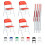 MCC (PACK OF 4, RED) 1/2/4/6 Faux Leather padded Foldable Chairs 1