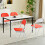 MCC (PACK OF 4, RED) 1/2/4/6 Faux Leather padded Foldable Chairs 3