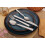 (16pc set) Cutlery Sets Stainless Steel White ABS Handle 4