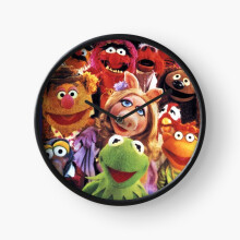 (The Muppet Show - vintage cast retro TV=4821) Wall Clock 12 Inch Funny Mantel & Tabletop Art Decor for Home Bedroom Office