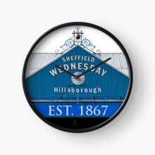 (Sheffield Wednesday Famous=4560) Wall Clock 12 Inch Funny Mantel & Tabletop Art Decor for Home Bedroom Office