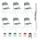 MCC (PACK OF 6, GREY) 1/2/4/6 Faux Leather padded Foldable Chairs 1