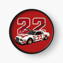 (Bobby Allison 1983 Retro Stock Car=5093) Wall Clock 12 Inch Funny Mantel & Tabletop Art Decor for Home Bedroom Office