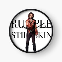 (Once Upon A Time  Rumplestiltskin Mr. Gold=5071) Wall Clock 12 Inch Funny Mantel & Tabletop Art Decor for Home Bedroom Office