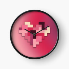 (Video Game Love=5082) Wall Clock 12 Inch Funny Mantel & Tabletop Art Decor for Home Bedroom Office