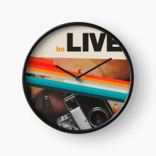 (beLive=5092) Wall Clock 12 Inch Funny Mantel & Tabletop Art Decor for Home Bedroom Office