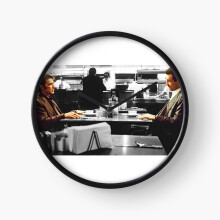 (Heat   The Coffee Shop Scene=5086) Wall Clock 12 Inch Funny Mantel & Tabletop Art Decor for Home Bedroom Office