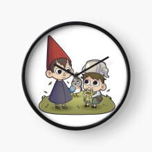 (Over the garden wall=5558) Wall Clock 12 Inch Funny Mantel & Tabletop Art Decor for Home Bedroom Office