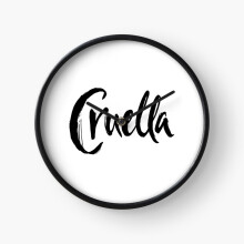 (black logos=7171) Wall Clock 12 Inch Funny Mantel & Tabletop Art Decor for Home Bedroom Office