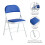MCC (PACK OF 2, BLUE) 1/2/4/6 Faux Leather padded Foldable Chairs 5