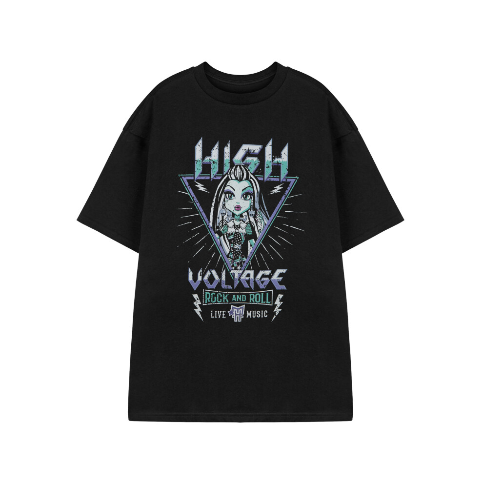 (Medium) Monster High Short Sleeved T-Shirt (Womens Black)