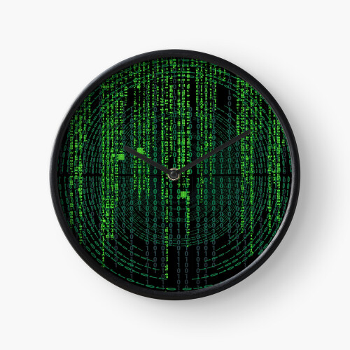 (the matrix has you=9771) Wall Clock 12 Inch Funny Mantel & Tabletop ...