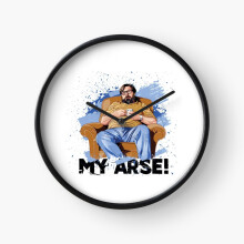 (Jim Royle, The Royle Family=10227) Wall Clock 12 Inch Funny Mantel & Tabletop Art Decor for Home Bedroom Office