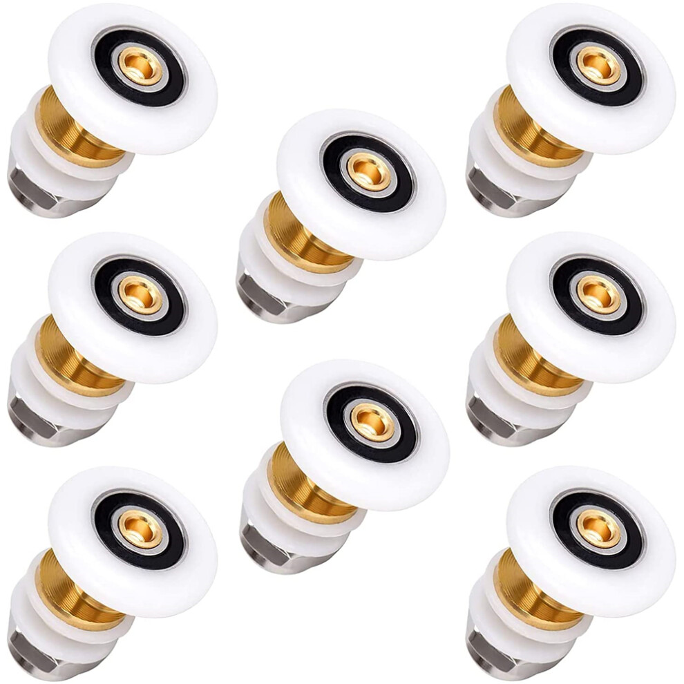 8 Pcs Shower Door Rollers 19mm Sliding Door Wheel Replacement Roller-image-OPC-PFFFNZP-NEW