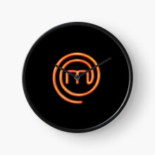 (MasterChef Golden Logo Black Background=10099) Wall Clock 12 Inch Funny Mantel & Tabletop Art Decor for Home Bedroom Office