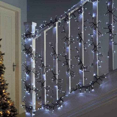 (720) Christmas LED Cluster Light White Xmas Tree Home Décor 2