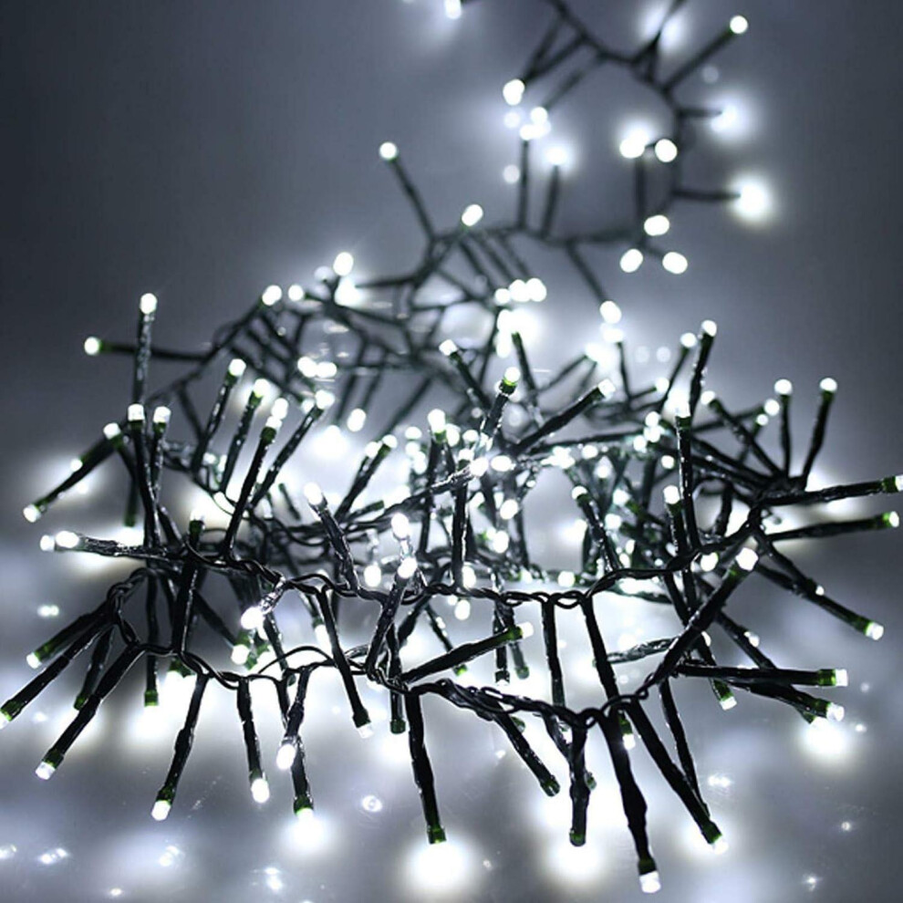 (480) Christmas LED Cluster Light White Xmas Tree Home DÃ©cor