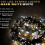 (200) Christmas Fairy Lights White + Warm White LED String Mains Operated 2