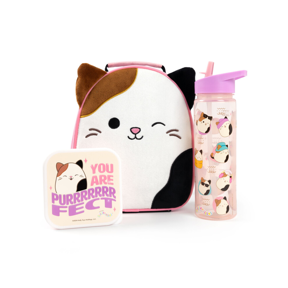 Squishmallows Lunch Bag, Lunch Box and Bottle Set (Girls Multicoloured)