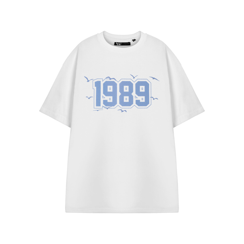 Show Me The Merch Women's White (Large) Short Sleeved T-Shirt ( )