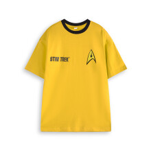 (X-Large) Star Trek Short Sleeved T-Shirt (Mens Yellow)