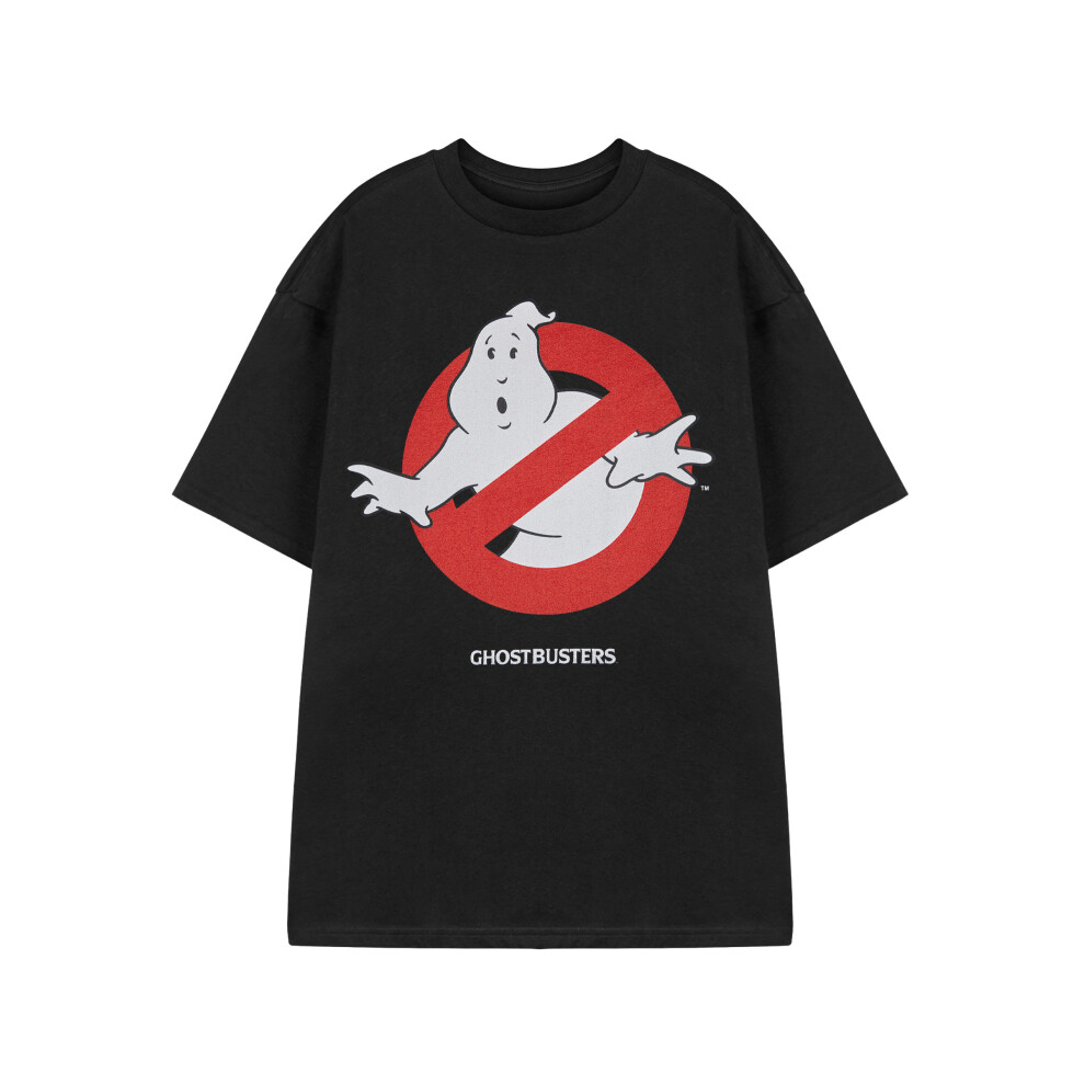 (Medium) Ghostbusters Short Sleeved T-Shirt (Unisex Black)