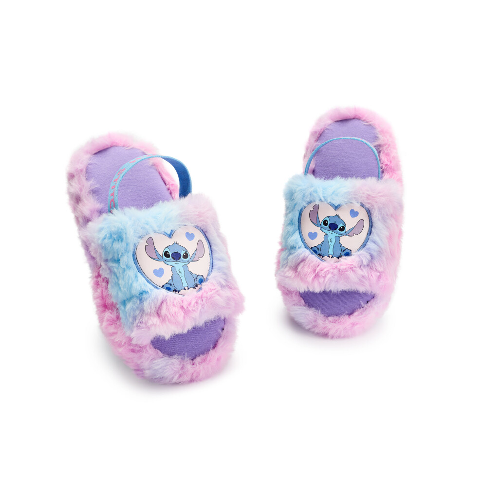 (2 UK Child) Disney Slider Slippers (Girls Multicoloured)