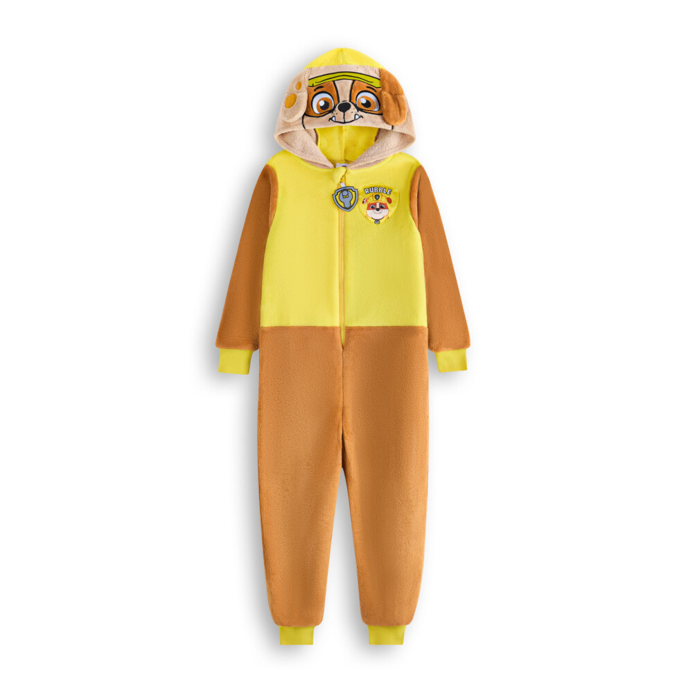 (6-7 Years) Paw Patrol Onesie (Unisex Kids Yellow)