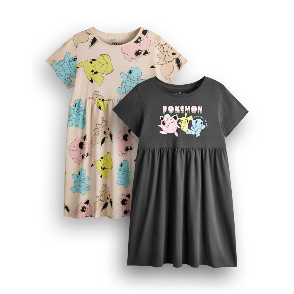 (4-5 Years) Pokemon Dress (Girls Multicoloured)