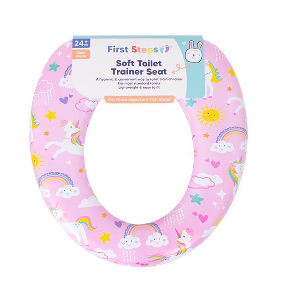 Kids Toilet Seat Soft Trainer Padded Bathroom Easy Clean Sea Life Design 2 Years+