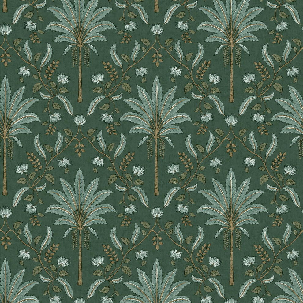Holden Decor Palm Trellis Green Wallpaper Tropical Leaves Stylish Feature Wall 5022976137509