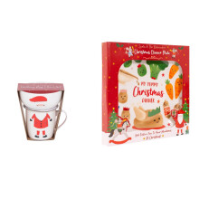 Kids Ceramic Christmas Dinner Plate And Santa Novelty Mug And Bowl Xmas Lunch Stocking Filler