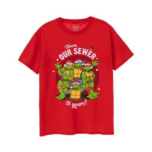 Teenage Mutant Ninja Turtles (Large) Teenage Mutant Ninja Turtles Short Sleeved T-Shirt (Mens Red)