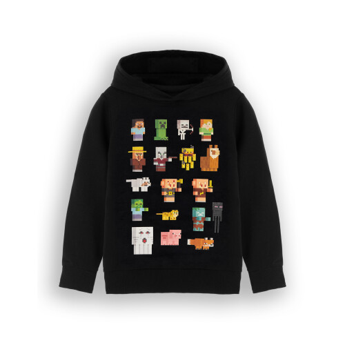 (7-8 Years) Minecraft Hoodie (Unisex Kids Black) on OnBuy