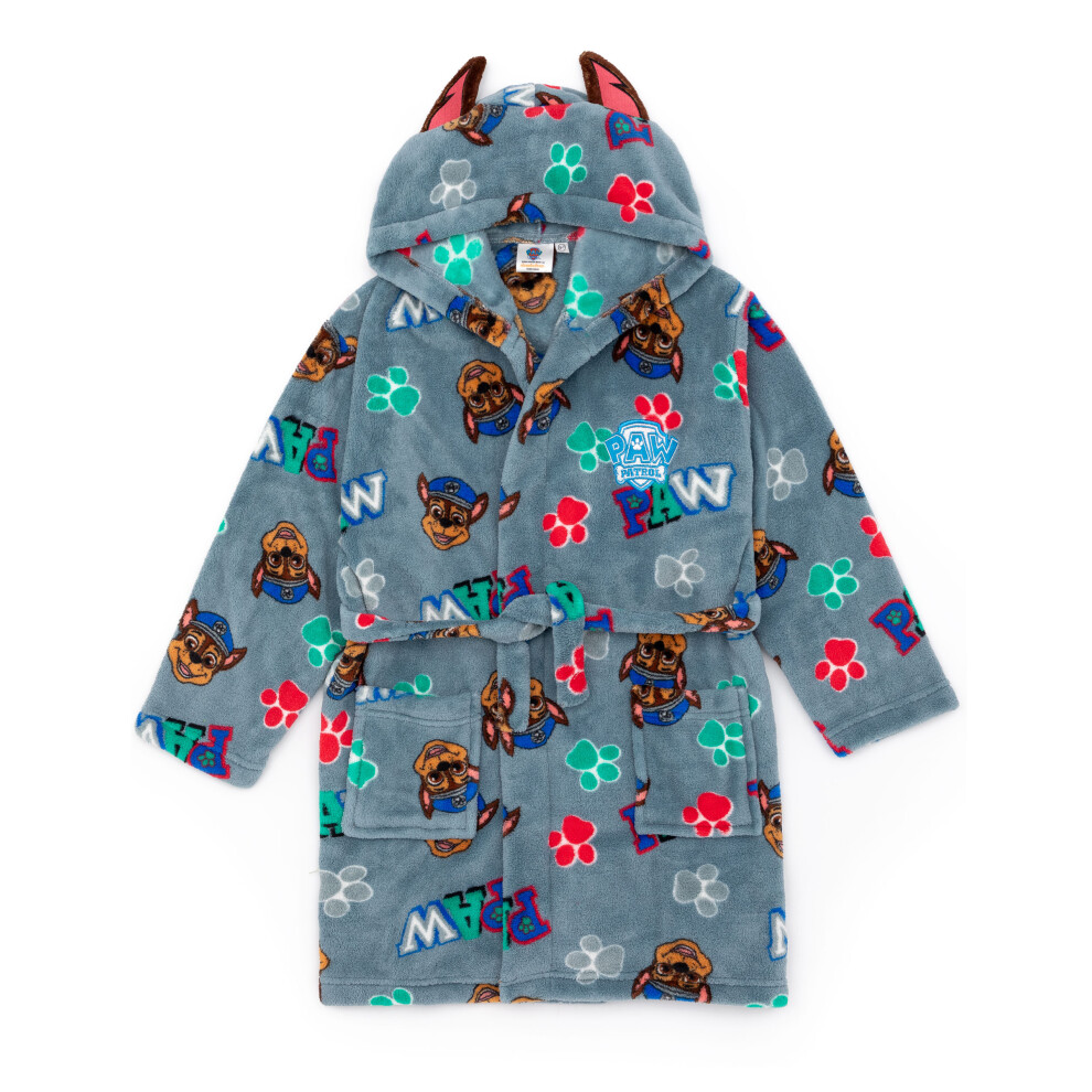 (5-6 Years) Paw Patrol Hooded Bathrobe (Boys Blue)