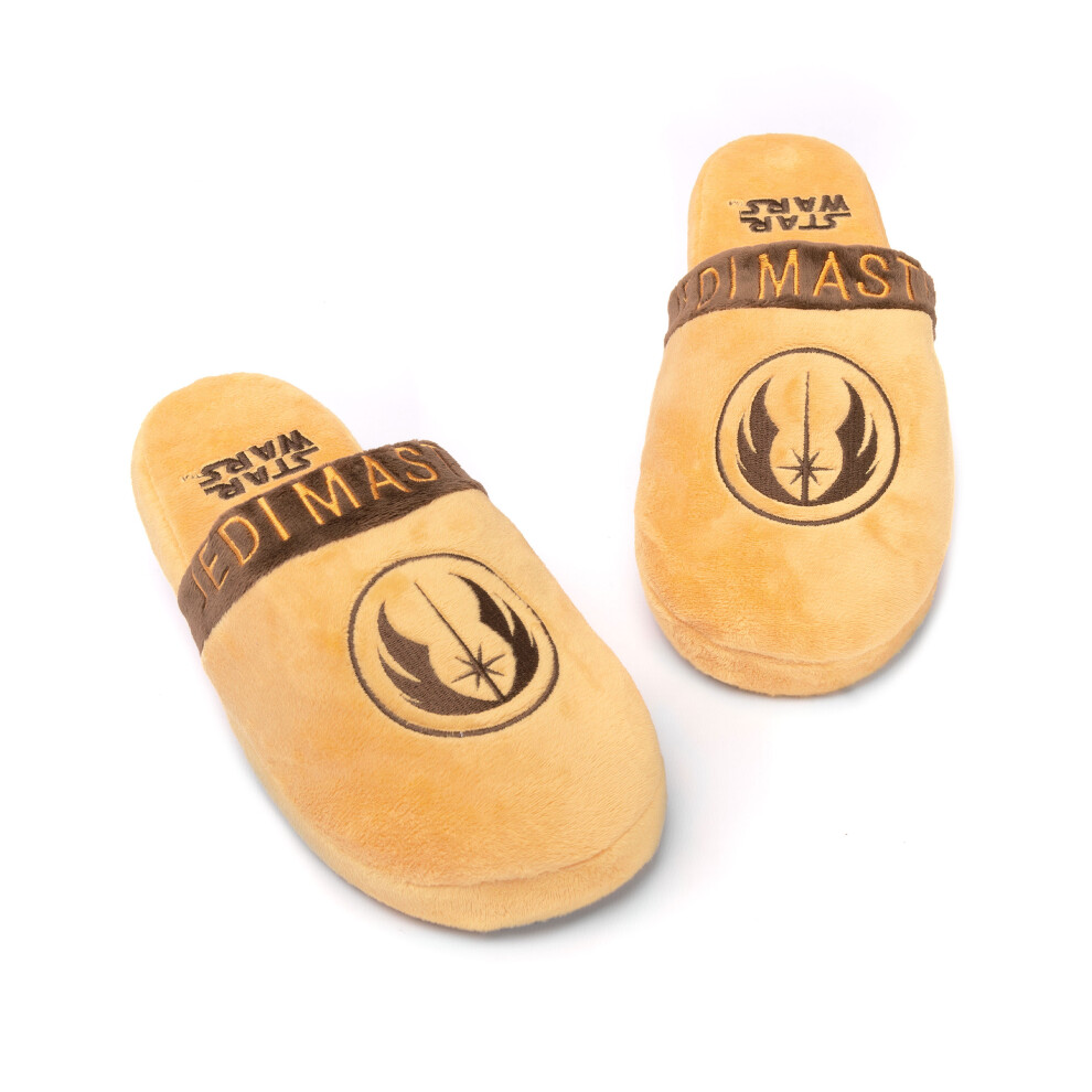 (Jedi, 11-12 UK) Star Wars Slippers Mens Yoda Jedi OR R2D2 Slip On House Shoes Loafers