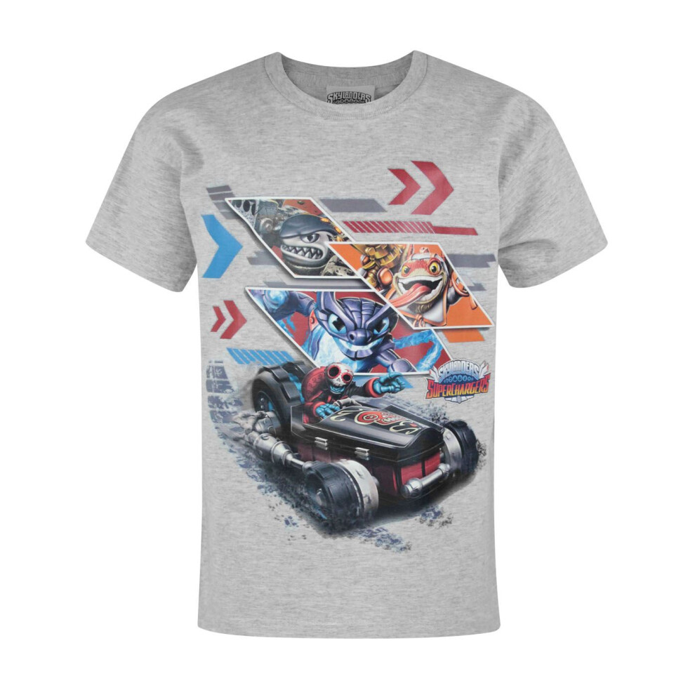 Skylanders Short Sleeved T-Shirt (Boys Grey)