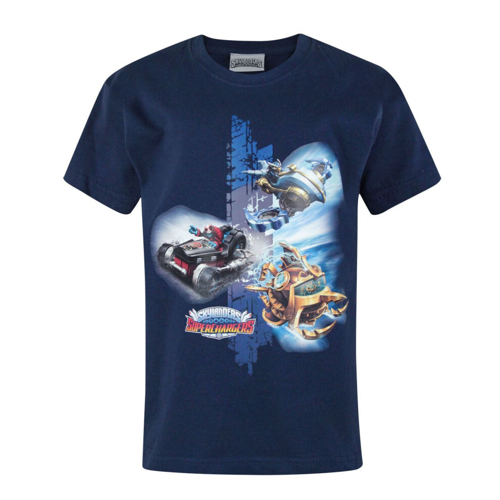 Skylanders Short Sleeved T-Shirt (Boys Blue)