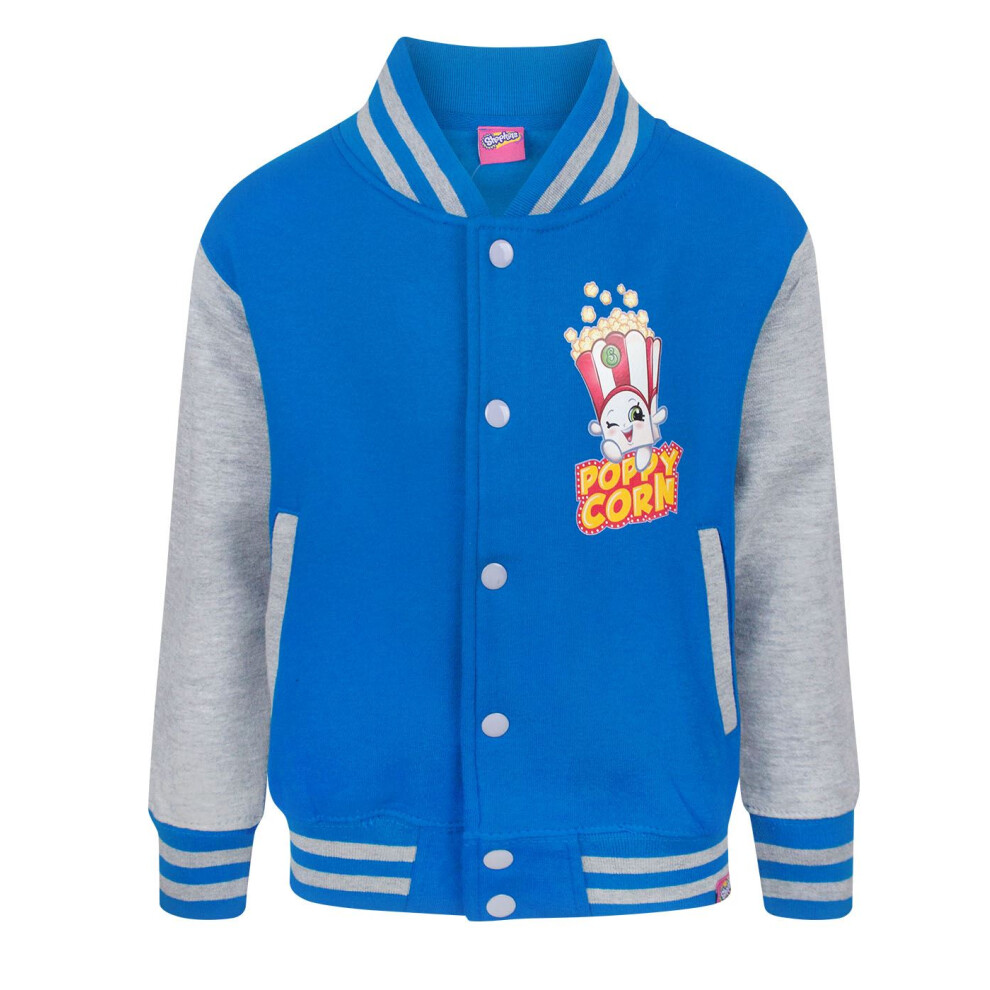 (9-10 Years) Shopkins Varsity Jacket (Girls Blue)