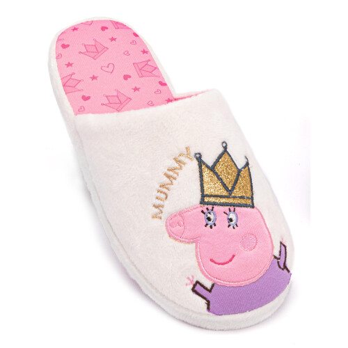 Peppa Pig (5-6 UK) Peppa Pig Mule Slippers (Womens White) 2