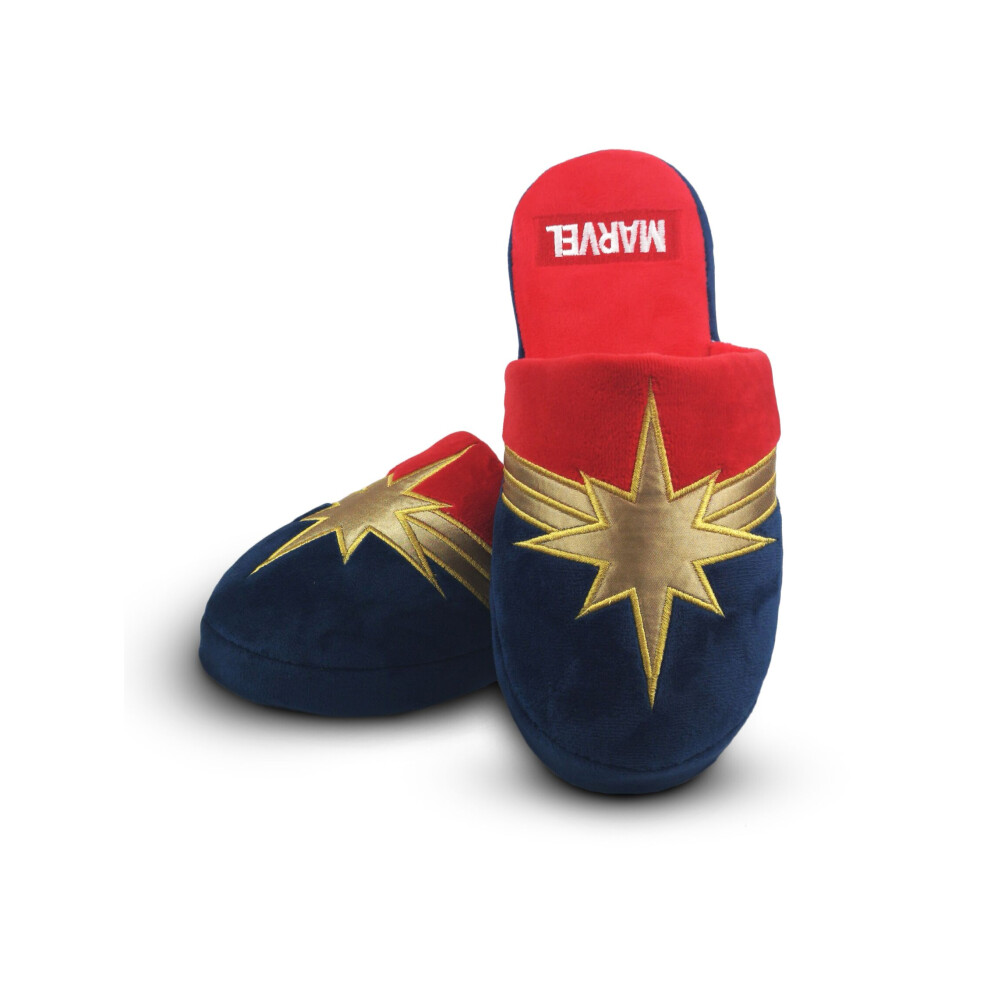 (3-4 UK) Marvel Mule Slippers (Womens Red)