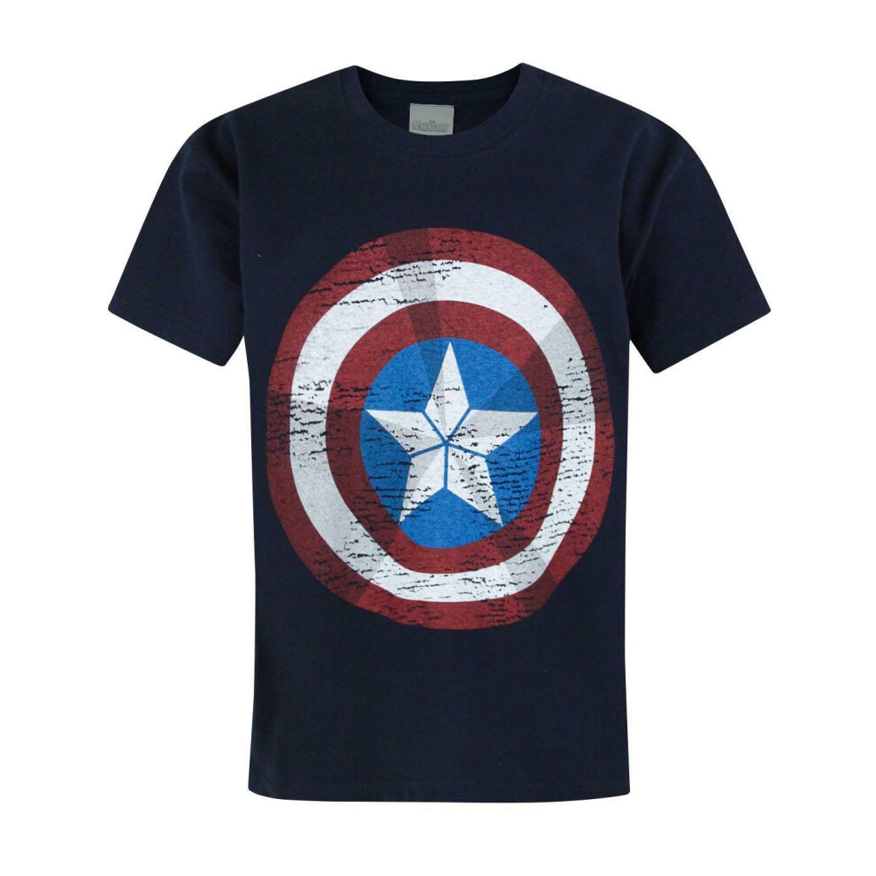 Marvel Short Sleeved T-Shirt (Boys Blue)