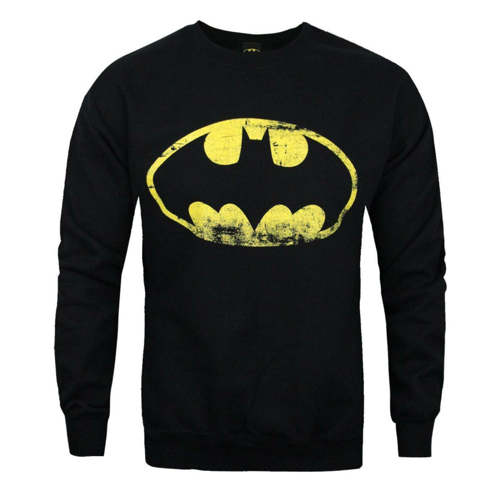 (XX-Large) DC Comics Sweatshirt (Mens Black)