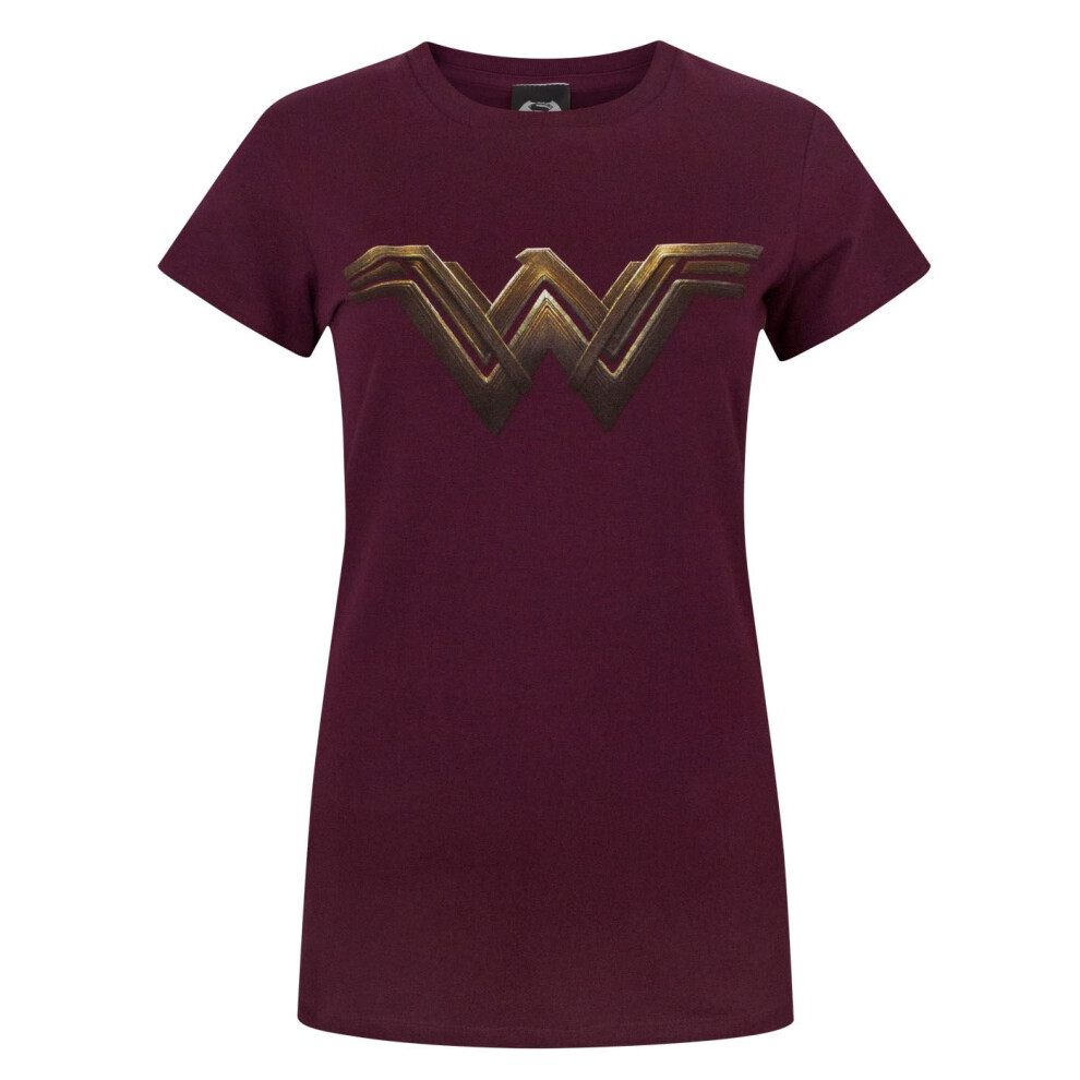 DC Comics Short Sleeved T-Shirt (Womens Red)