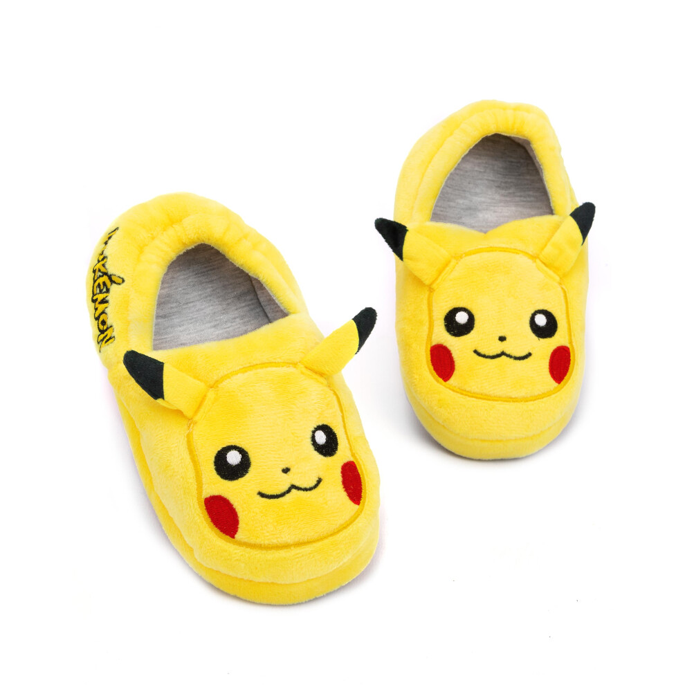 (12 UK Child) Pokemon 3D Slippers (Boys Yellow)