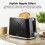 Tower Tower Sonar Black Kettle 2 Slice Toaster & 800W 20L Digital Microwave 6