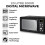 Tower Tower Sonar Black Kettle 2 Slice Toaster & 800W 20L Digital Microwave 9