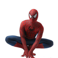 (Adult XXL (185-190)) Raimi Spider Man Bodysuit Cosplay Costume Jumpsuit