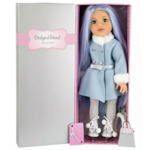 (With Skates) DesignaFriend Lara Ice Skater Doll